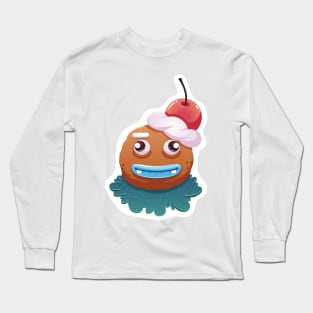 Christmas Sticker, Ginger Man Sticker Long Sleeve T-Shirt